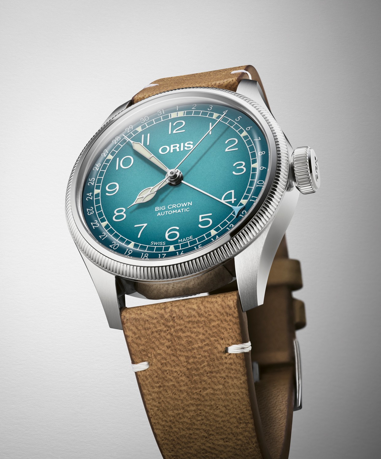 ORIS BIG CROWN Женские швейцарские часы, автоматический механизм, сталь, 38 мм